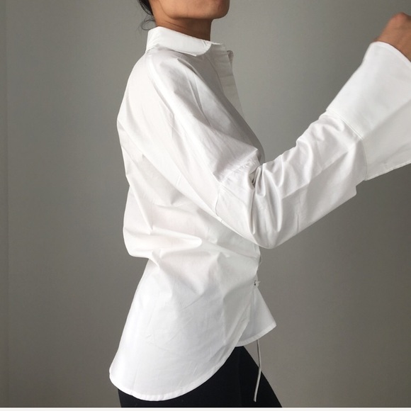 Thoeri modern lace up shirt. - Picture 2 of 6